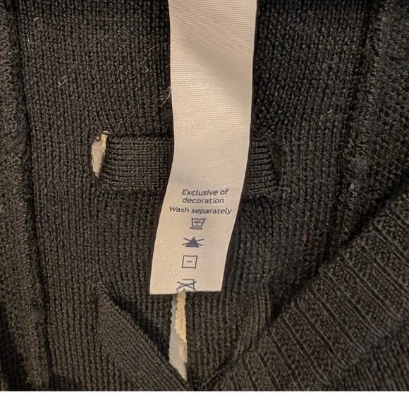 Lululemon TiedToYou Sweater Black Athleisure Casual Happy Hour Brunch - Size 6 - Picture 7 of 9